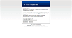 Desktop Screenshot of daten-transport.de