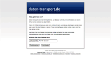 Tablet Screenshot of daten-transport.de